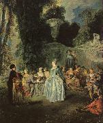 Jean-Antoine Watteau Fetes Venitiennes oil on canvas